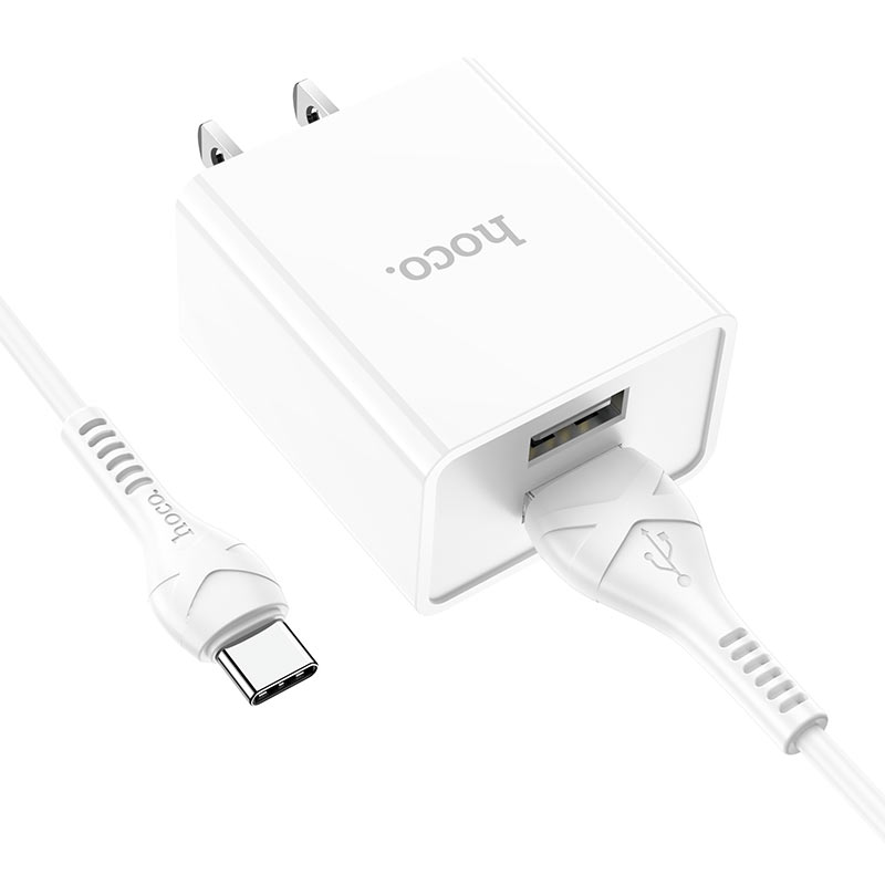 Adaptateur de voyage pour chargeur de prise murale d'alimentation à deux ports USB-A Adaptateur de voyage pour chargeur de prise murale d'alimentation à deux ports USB-A